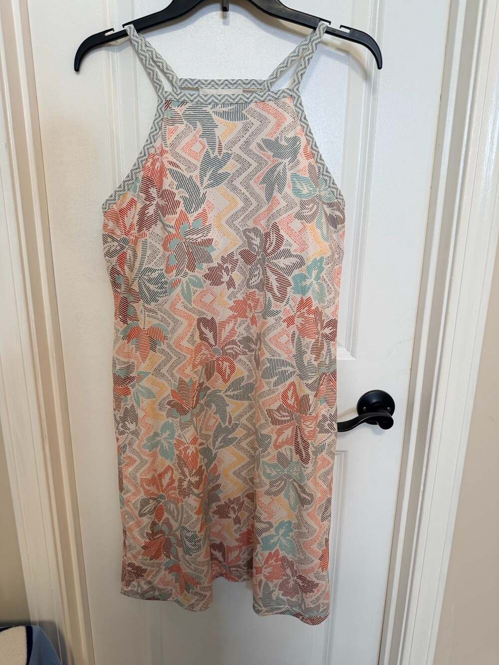 Prana Ardor Dress Size M Multicolor Floral Halter
